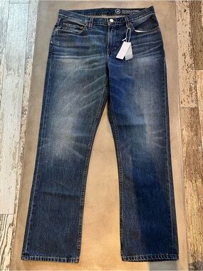 Outerknown Sea Jeans The Dunes Straight Leg Denim Size 32X30 Organic Cotton NWT